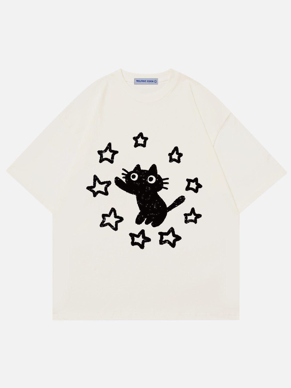 Aelfric Eden Star Cat Print Tee Product Image