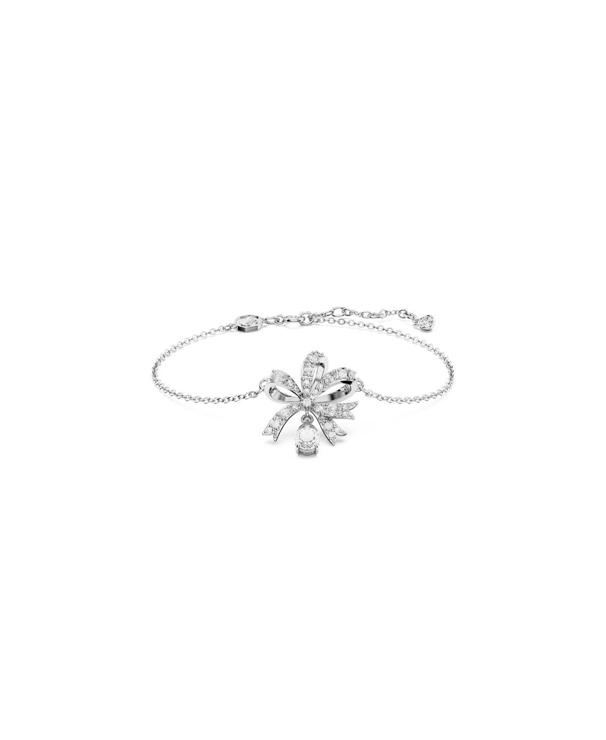 Womens Volta Rhodium-Plated & Cubic Zirconia Bracelet Product Image