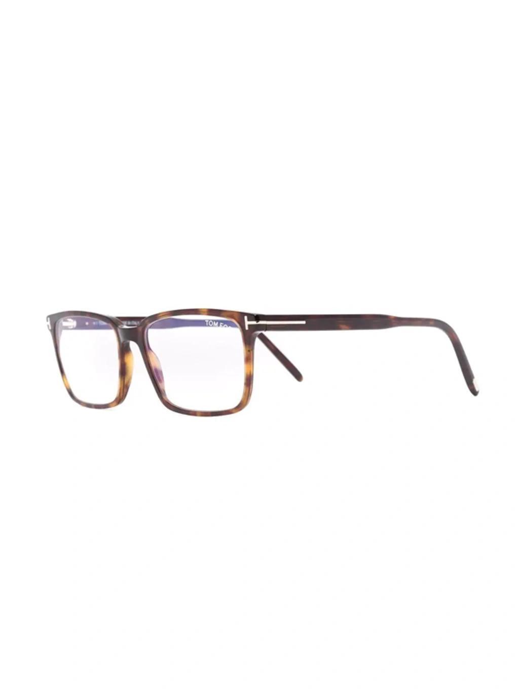 TOM FORD Ft5802 Rectangular Glasses In Brown Product Image