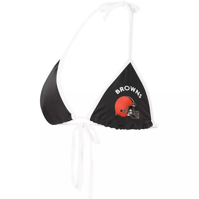 Womens G-III 4Her by Carl Banks Cleveland Browns Perfect Match Bikini Top Product Image