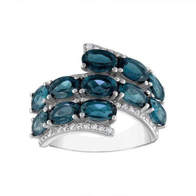 Designs by Gioelli Sterling Silver London Blue Topaz Ring, Womens Product Image