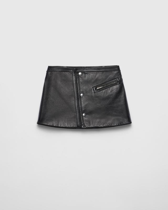 Leather mini skirt Product Image