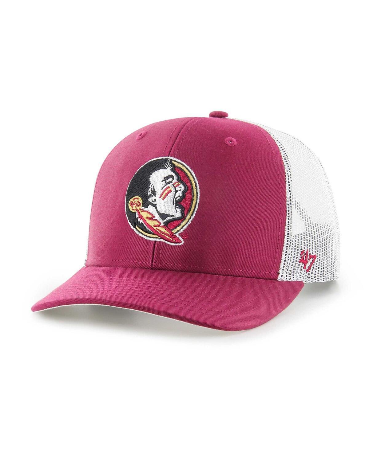 Mens 47 Brand Garnet Florida State Seminoles Trucker Adjustable Hat Product Image