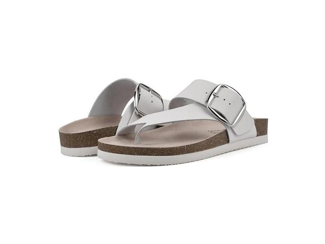 White Mountain Womens Harley Footbed Sandals - White Product Image