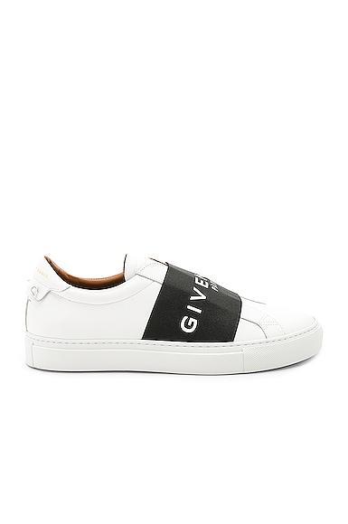 Givenchy Elastic Sneakers in White & Black - White. Size 43 (also in ). Product Image