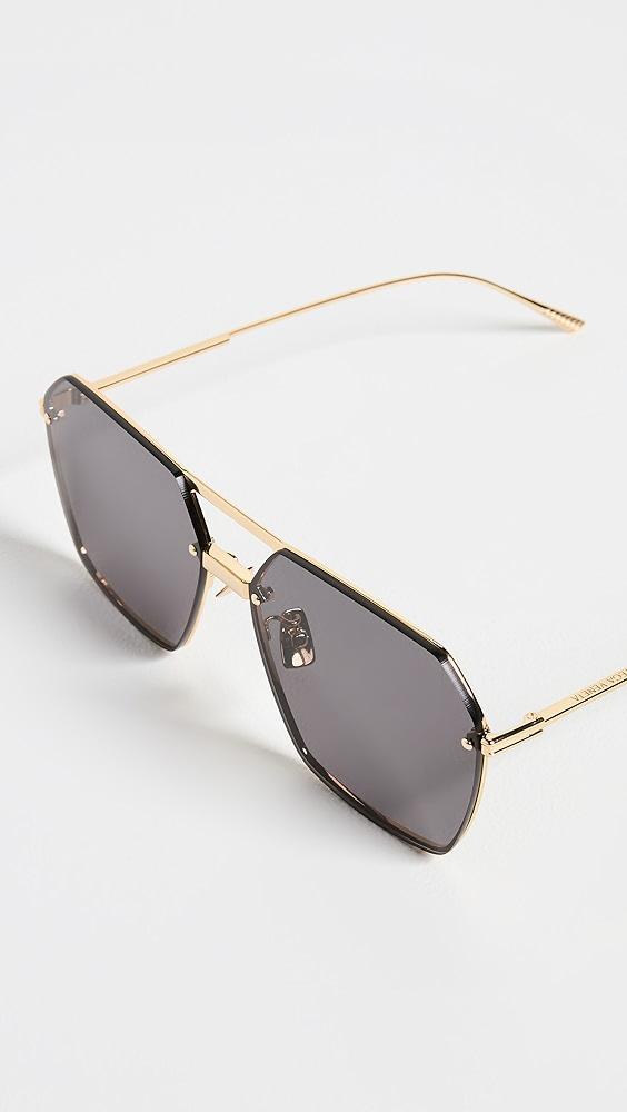 Bottega Veneta Oversized Geometric Aviators | Shopbop Product Image