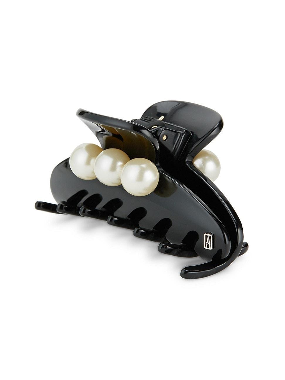 Womens Oversize Faux Pearl Hair Jaw Clip Product Image