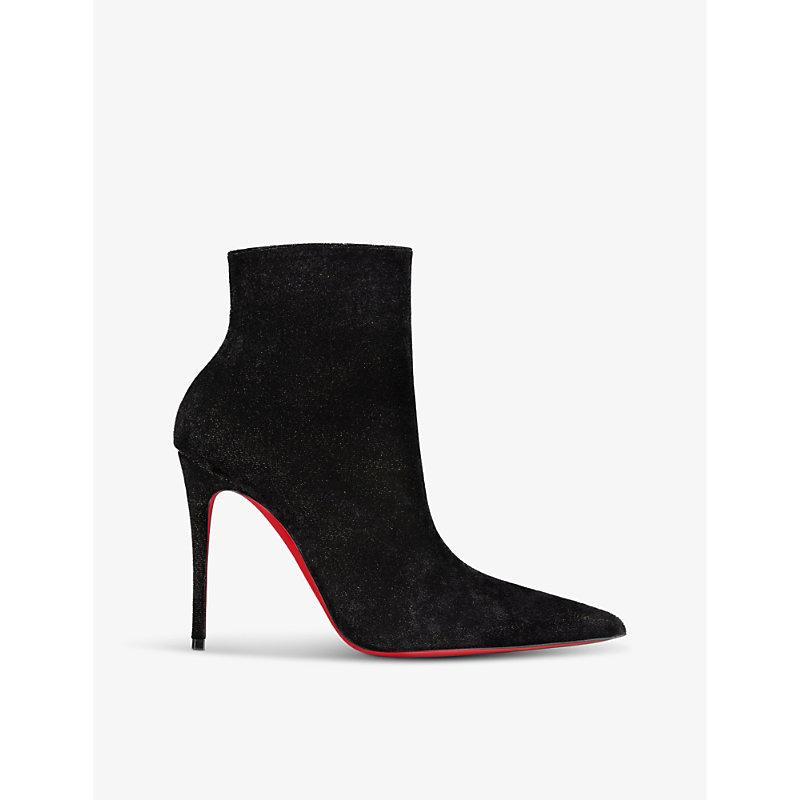 CHRISTIAN LOUBOUTIN So Kate Suede Heeled Boots 100 In Black Product Image