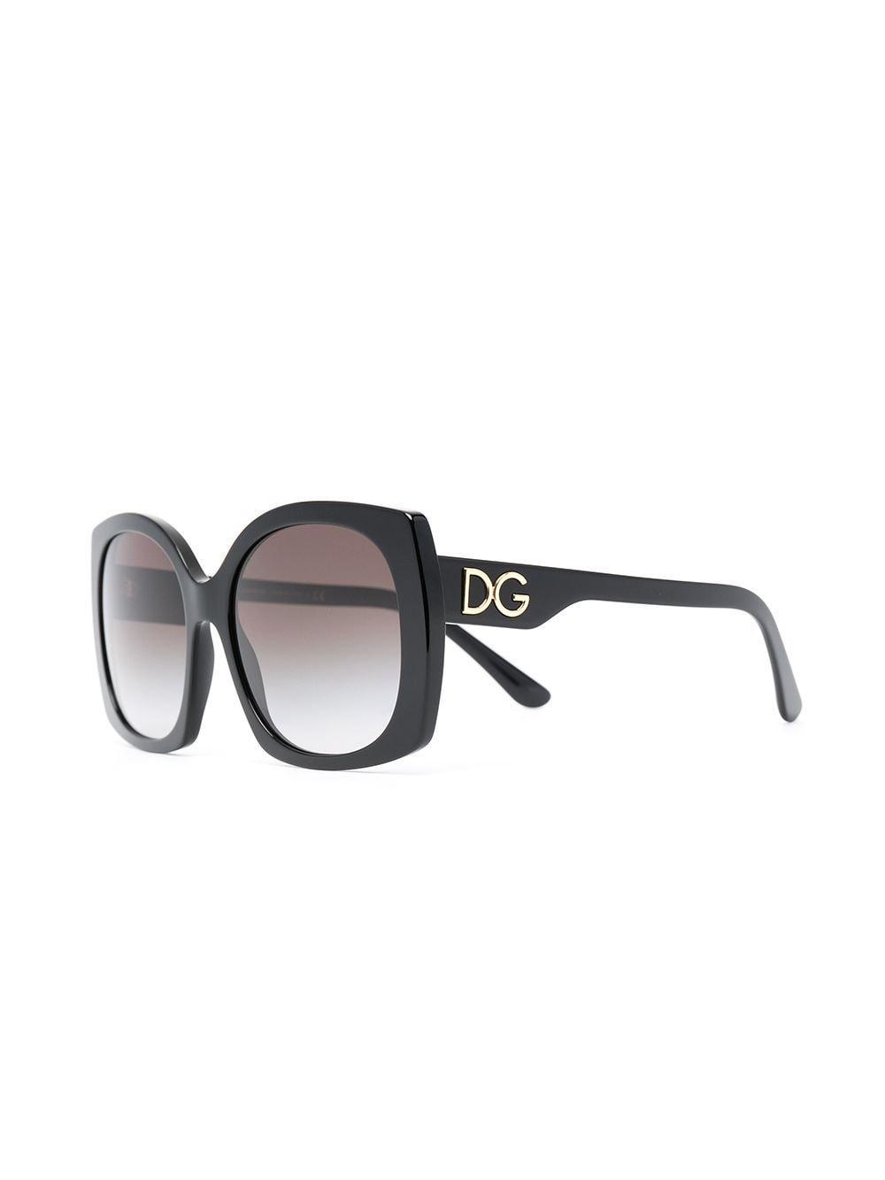 DOLCE & GABBANA Family Oversized-frame Sunglasses In Black Product Image