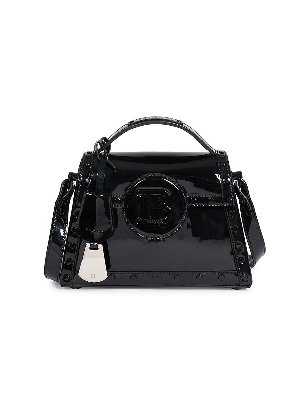 Balmain B-Buzz Dynasty Patent Leather Top Handle Bag Product Image