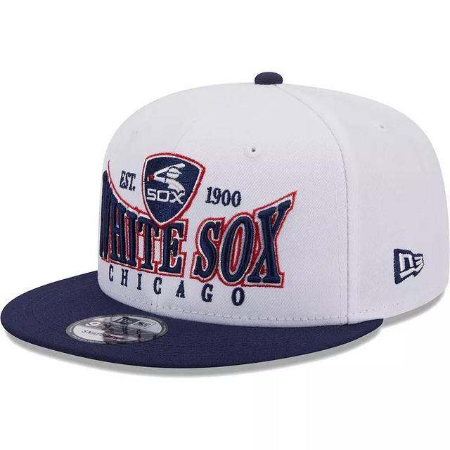 Mens New Era /Navy Chicago Sox Crest 9FIFTY Snapback Hat Product Image