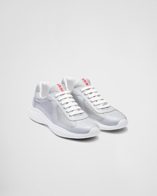 Patent leather and technical fabric Prada America's Cup sneakers Product Image