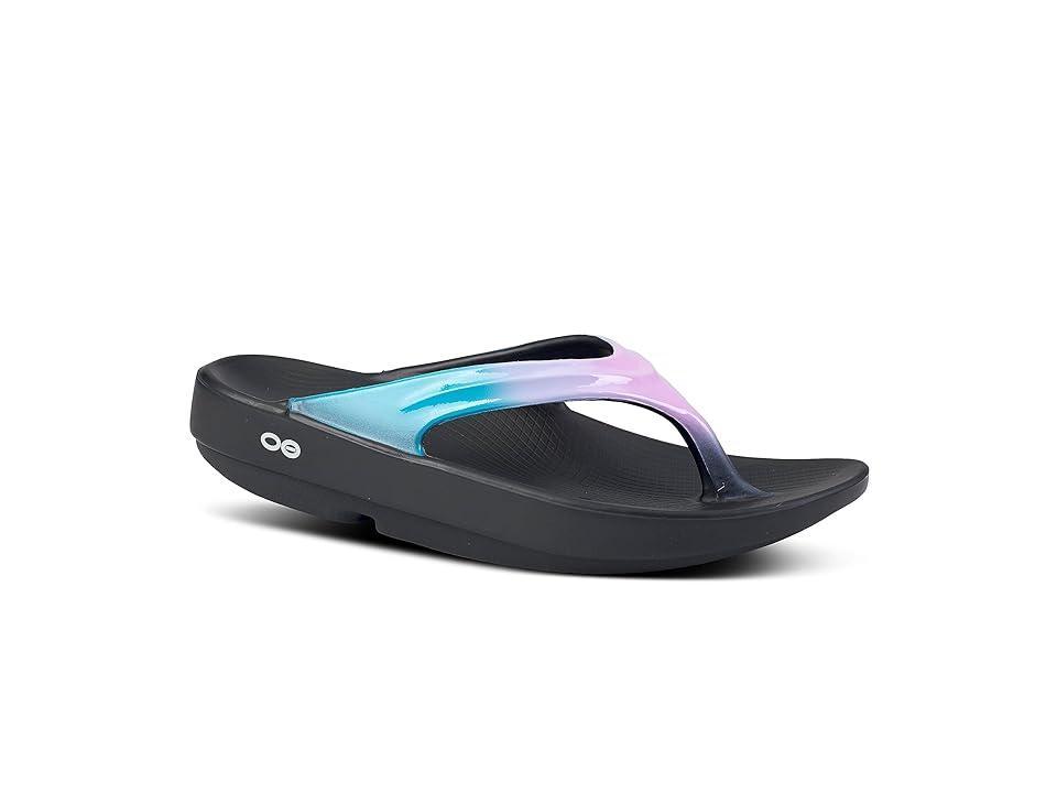 OOFOS Women's Oolala Luxe (Cotton Candy) Women's Sandals Product Image