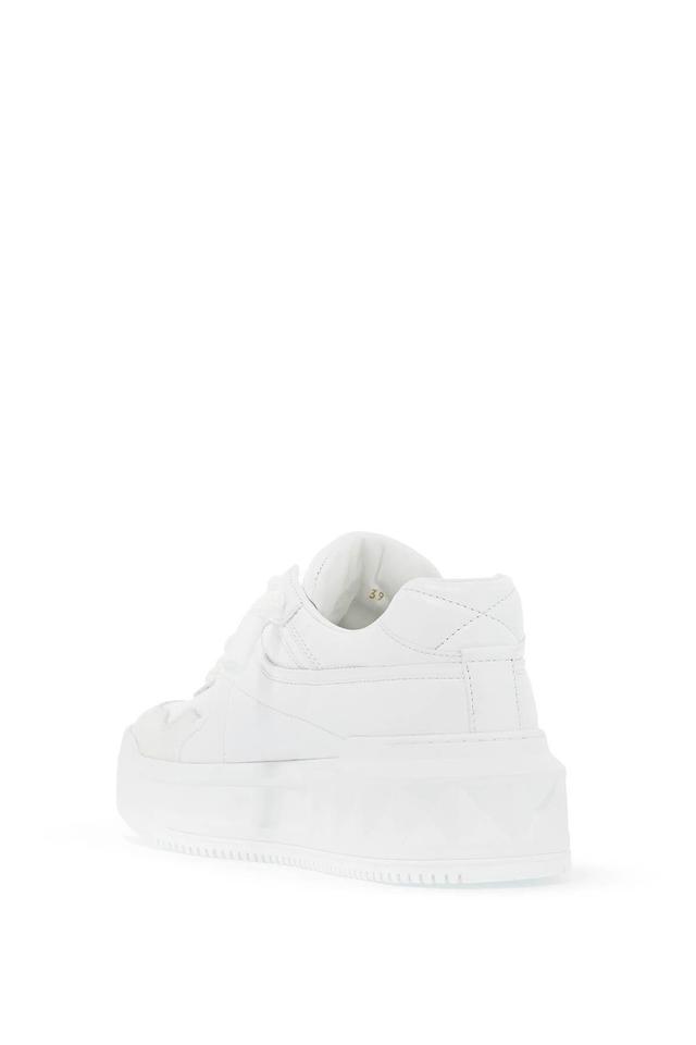 VALENTINO GARAVANI One Stud Leather Sneakers In White Product Image