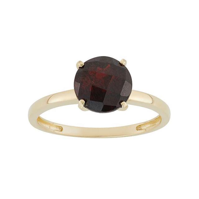 Designs by Gioelli Garnet 10k Gold Ring, Womens, Red Product Image