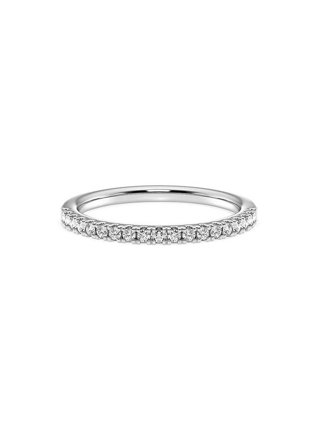 Womens 14K White Gold & 0.22 TCW Lab-Grown Diamond Band Product Image