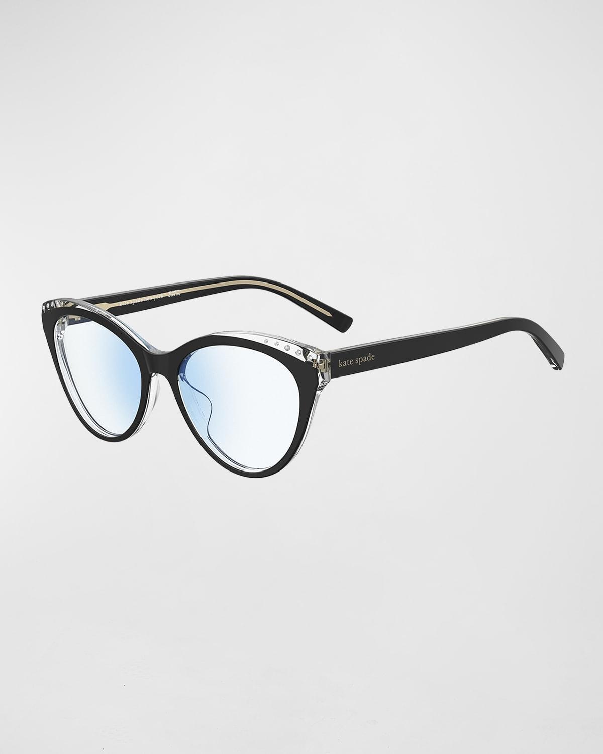 xara blue light blocking plastic cat-eye glasses Product Image