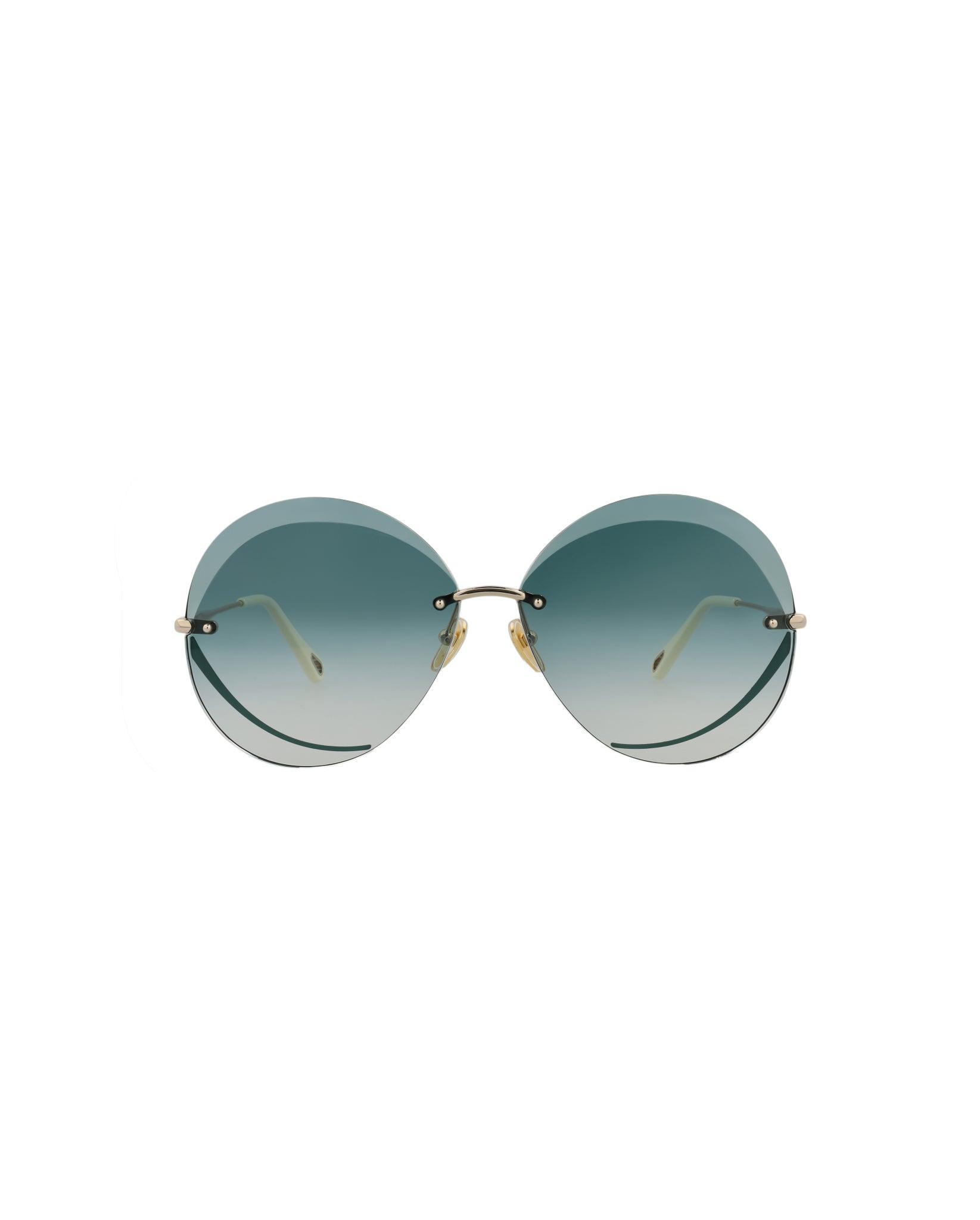 Round-frame Metal Sunglasses In Silver product image