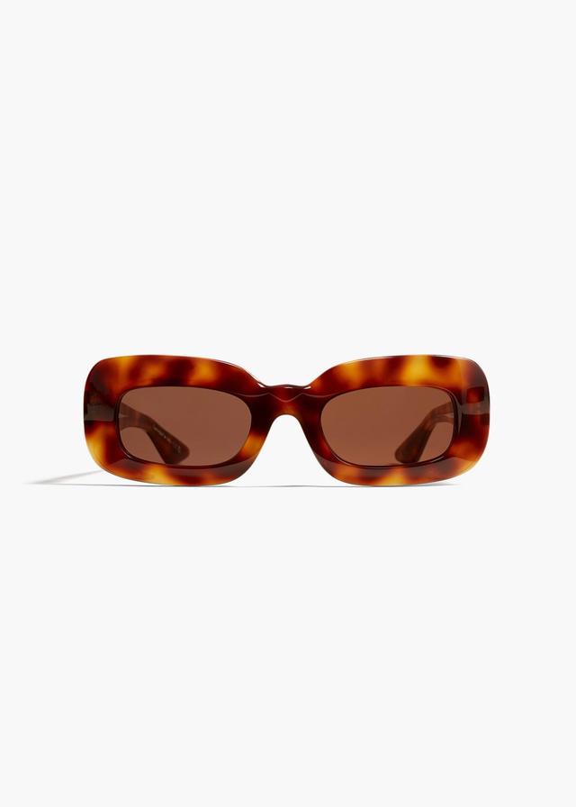 KHAITE x Oliver Peoples 1966C in Dark Mahogany and Brown Product Image