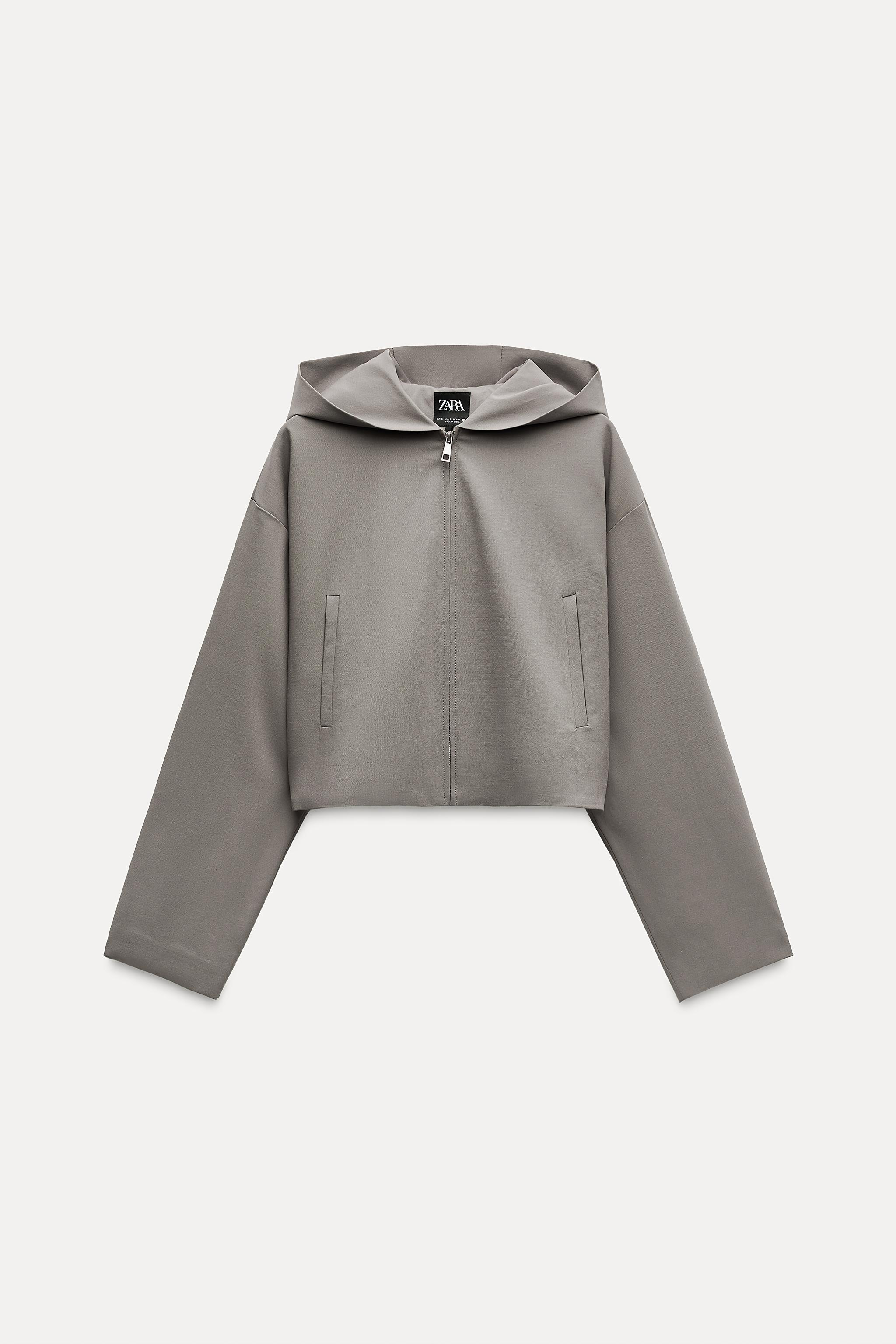 CROP HOODED JACKET Product Image