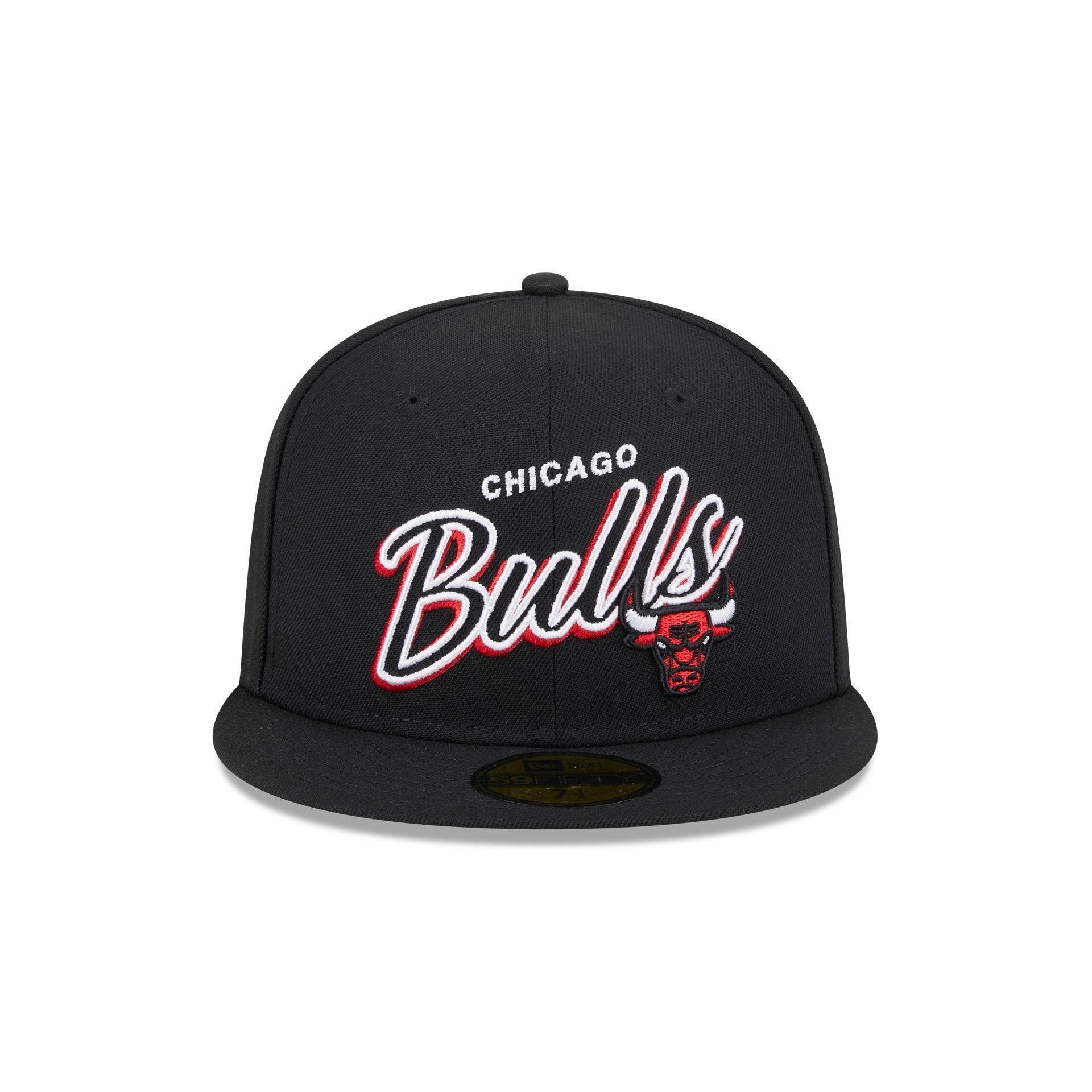 Chicago Bulls Script Sided 59FIFTY Fitted Hat Male Product Image