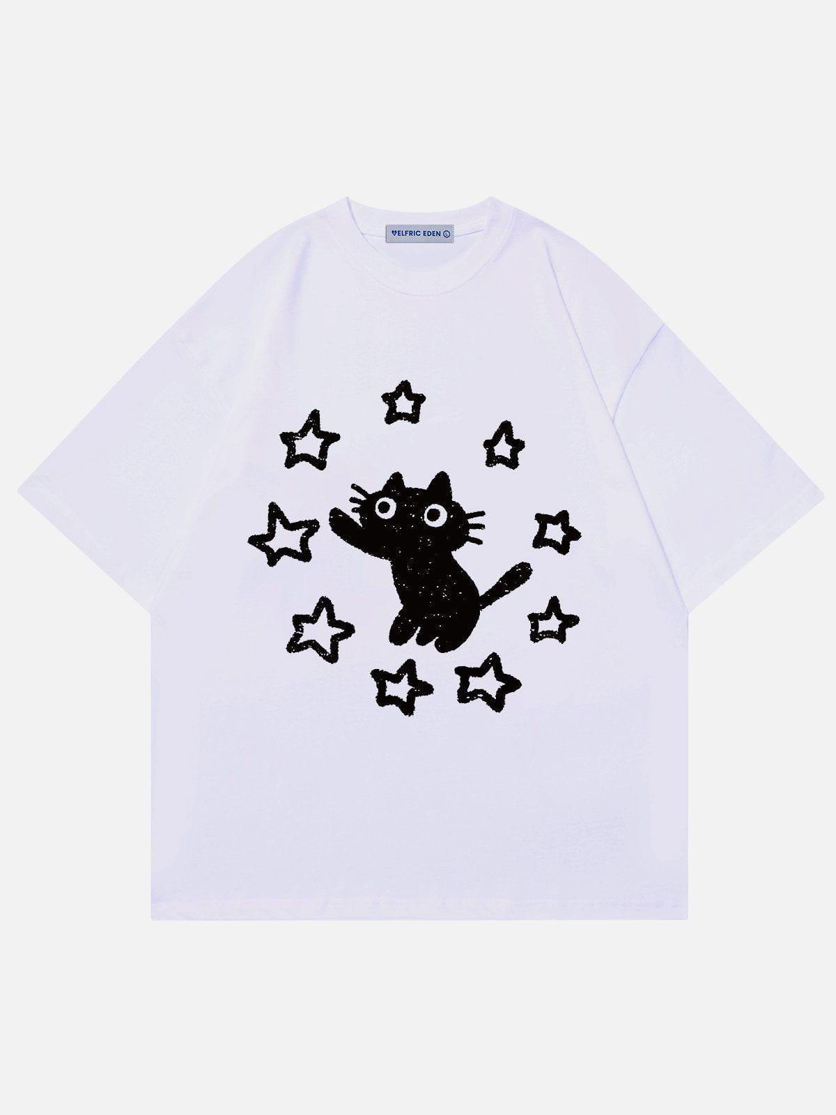 Aelfric Eden Star Cat Print Tee Product Image