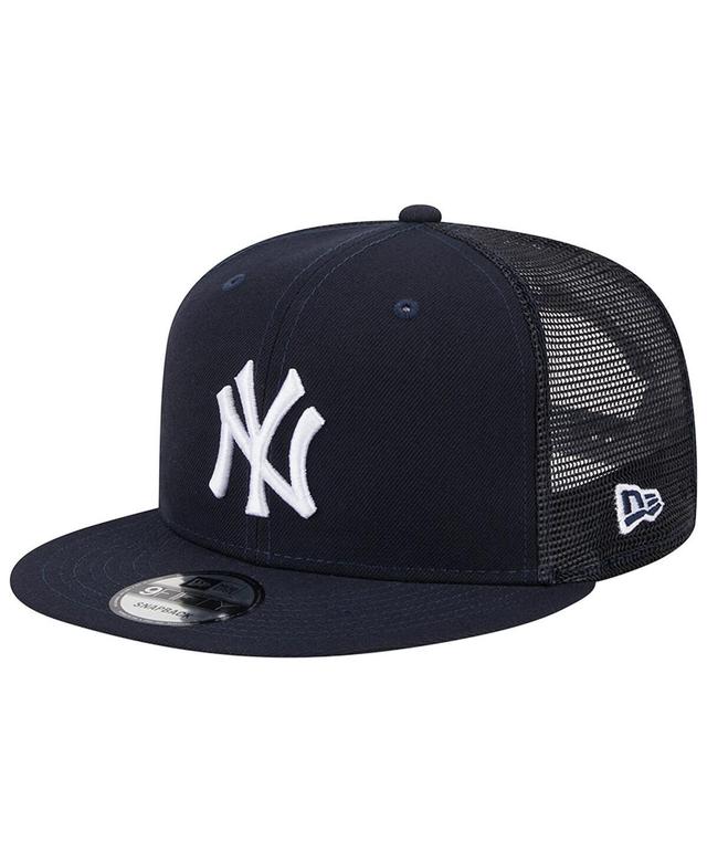 Mens New Era New York Yankees Team Color Trucker 9FIFTY Snapback Hat, Blue Product Image