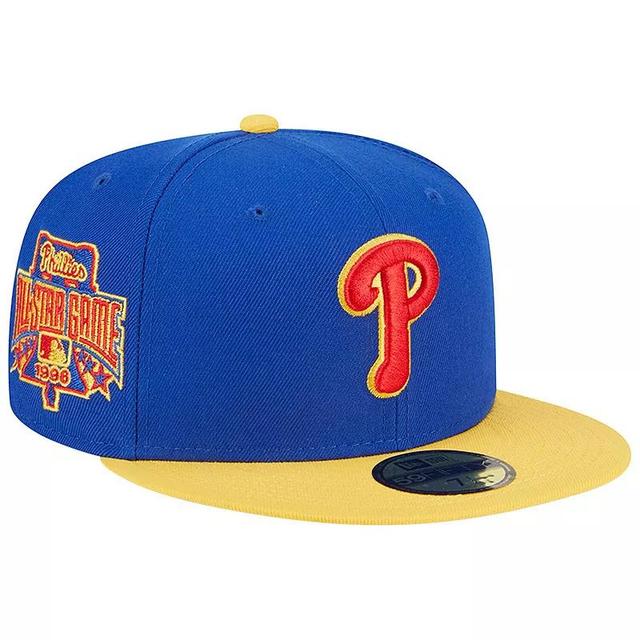 Mens New Era Royal/Yellow Philadelphia Phillies Empire 59FIFTY Fitted Hat Product Image