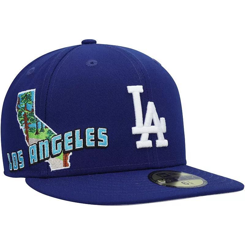 Mens New Era Royal Los Angeles Dodgers Stateview 59FIFTY Fitted Hat Product Image