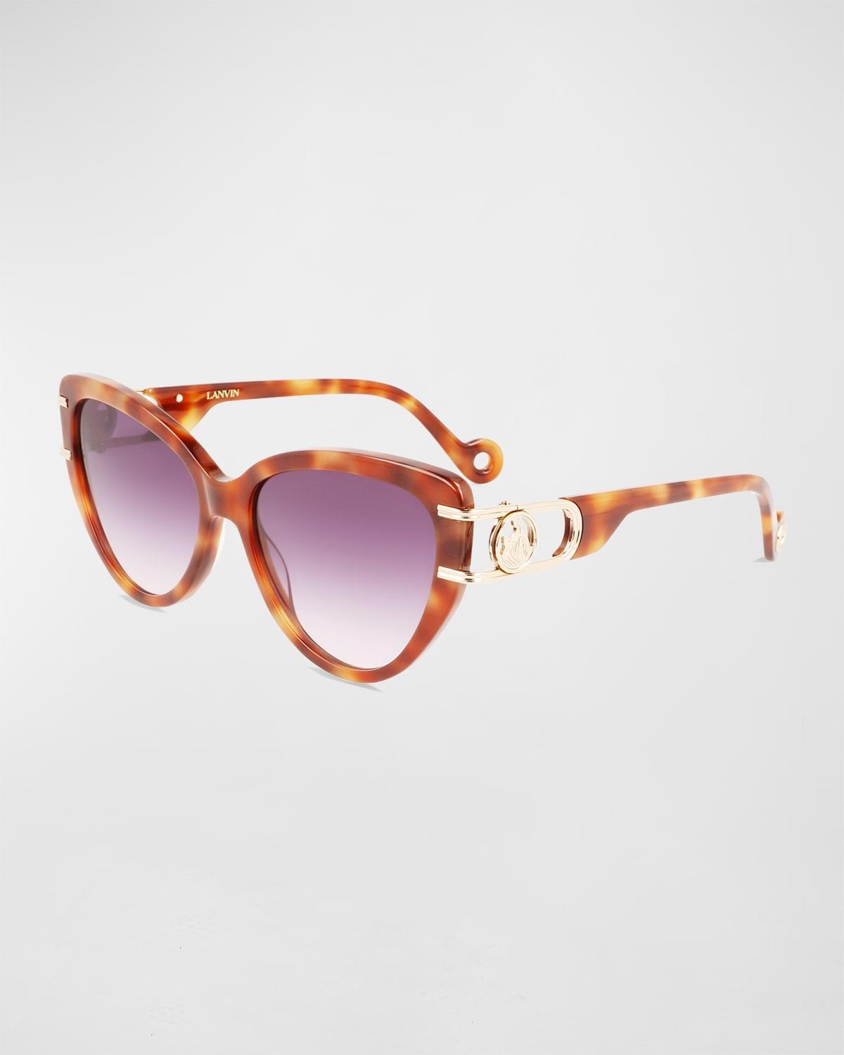 Lanvin Mother & Child 56mm Gradient Cat Eye Sunglasses Product Image