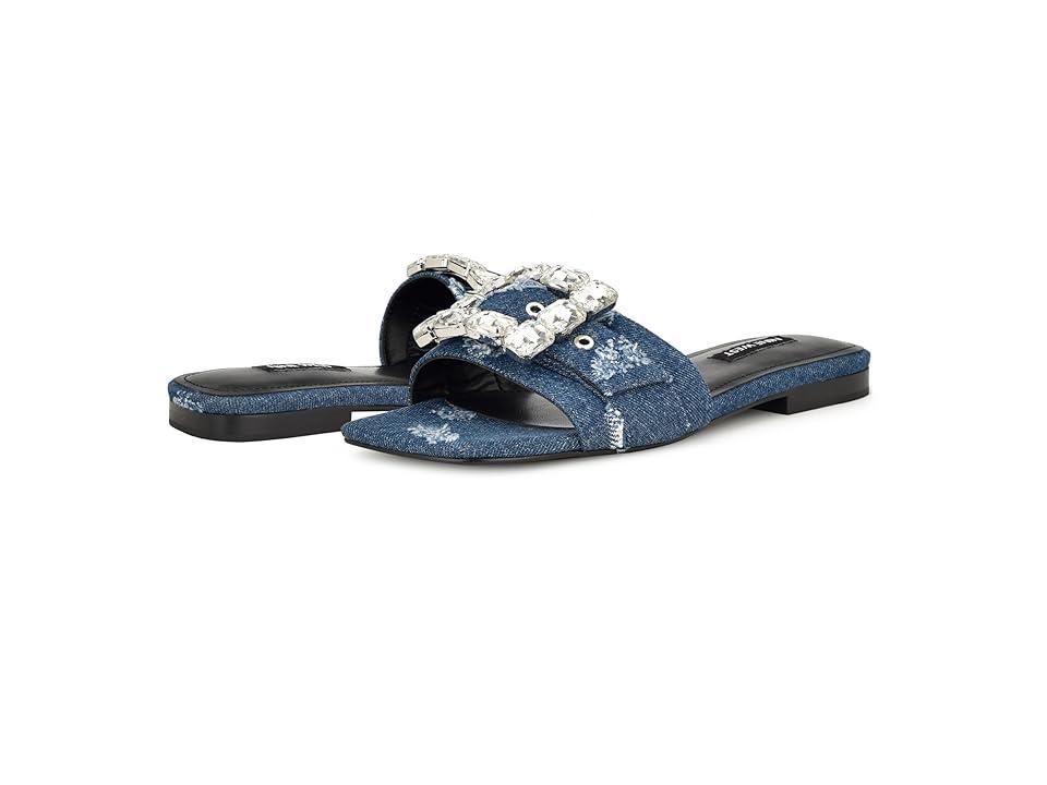 Nine West MATTER (Dark Denim) Women's Sandals Product Image