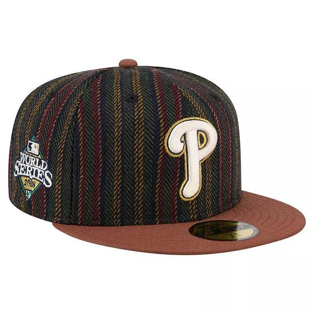 Mens New Era Philadelphia Phillies Vintage Herringbone 59FIFTY Fitted Hat Product Image