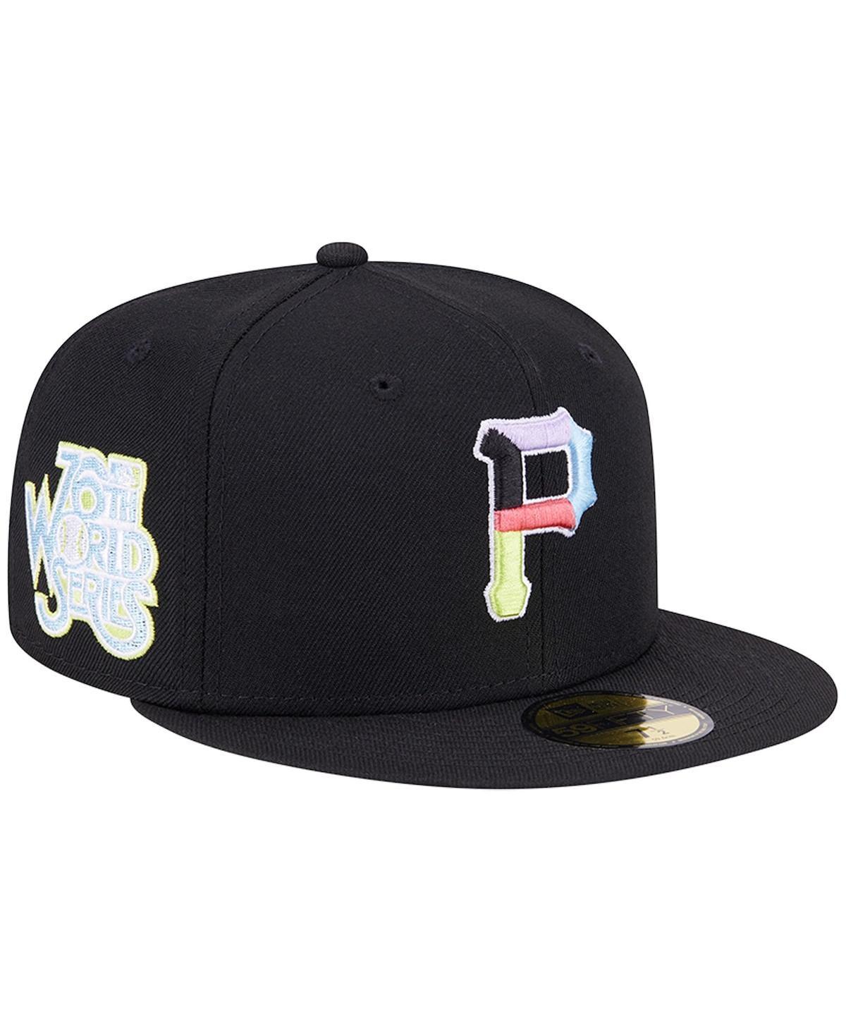 Mens New Era Black Pittsburgh Pirates Multi-Color Pack 59FIFTY Fitted Hat Product Image