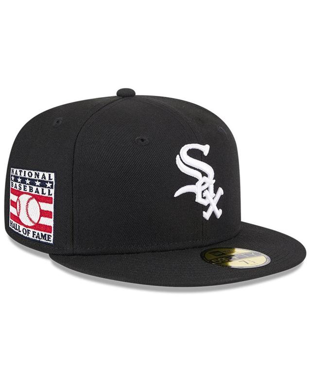 New Era Mens Black Chicago White Sox National Baseball Hall of Fame 59FIFTY Fitted Hat Product Image