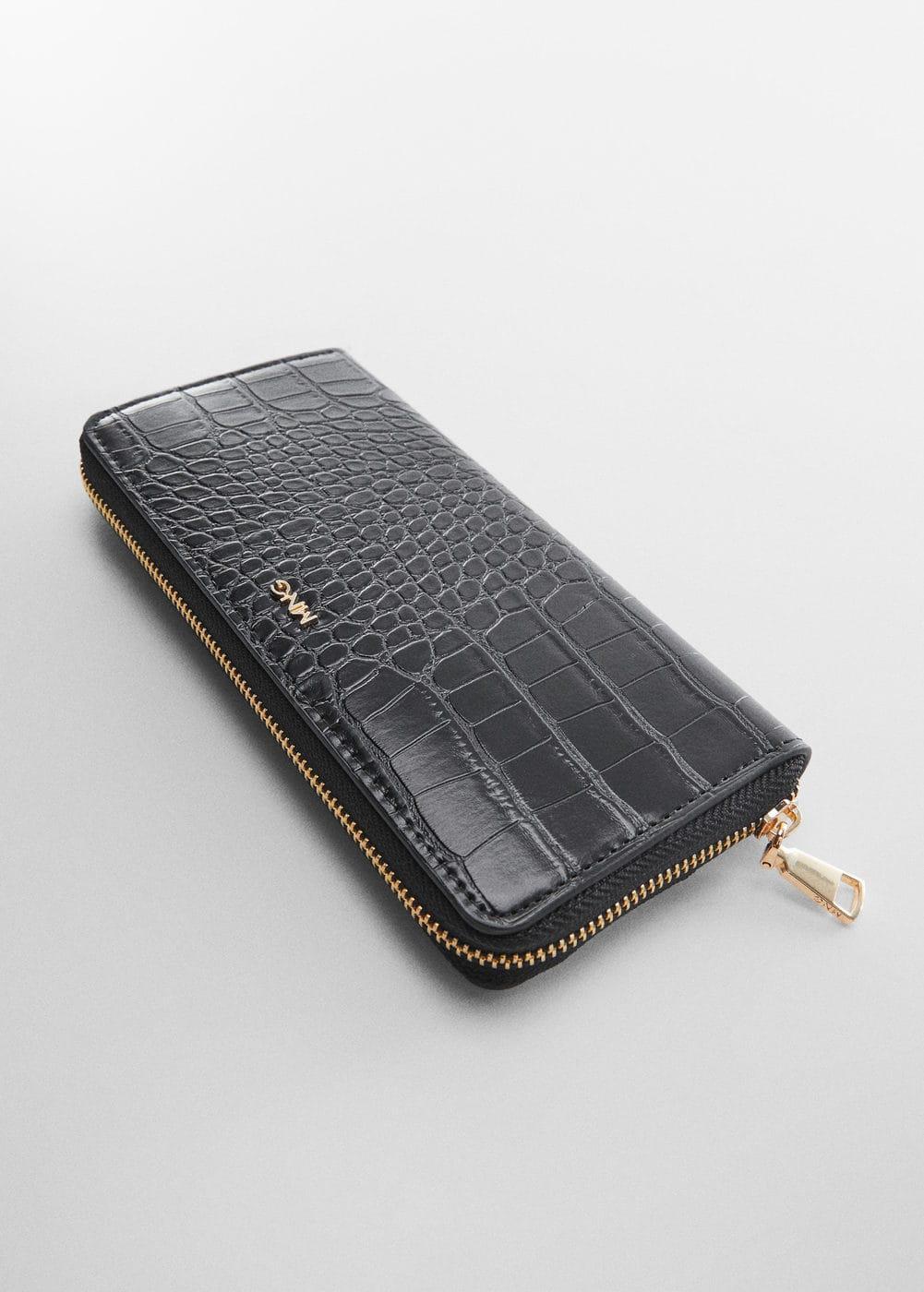 MANGO - Crocodile wallet with logo - One size - Women Product Image