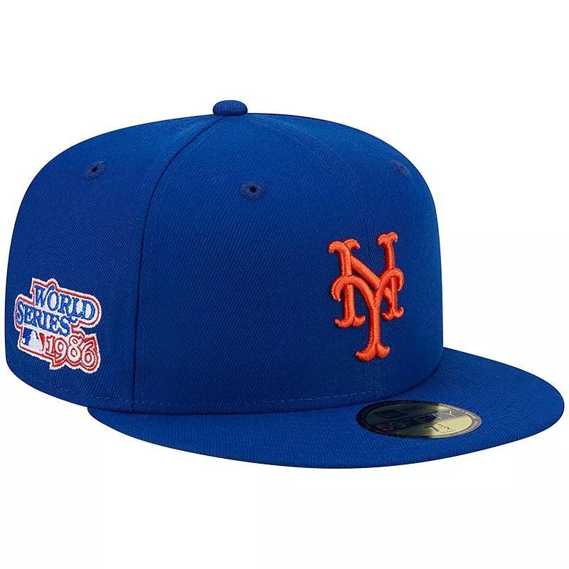 Mens New Era Royal New York Mets 1986 World Series Team Color 59FIFTY Fitted Hat Product Image