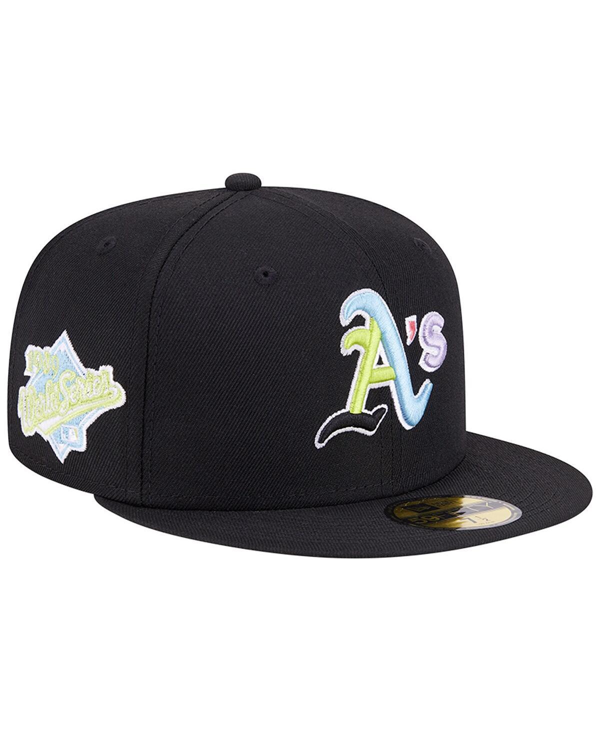 Mens New Era Black Oakland Athletics Multi-Color Pack 59FIFTY Fitted Hat Product Image