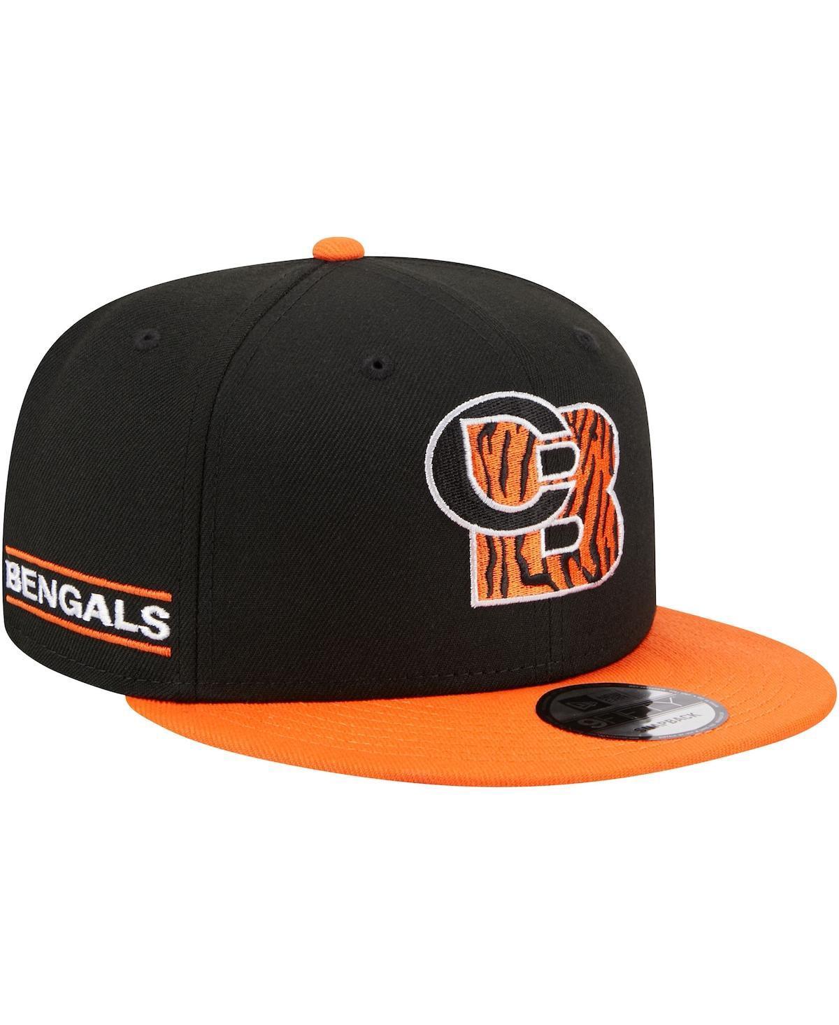 Mens New Era Black Cincinnati Bengals City Originals 9FIFTY Snapback Hat - Black Product Image