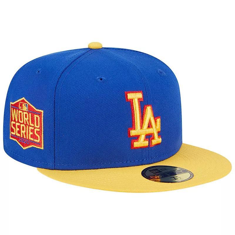 Mens New Era Royal/Yellow Los Angeles Dodgers Empire 59FIFTY Fitted Hat Product Image