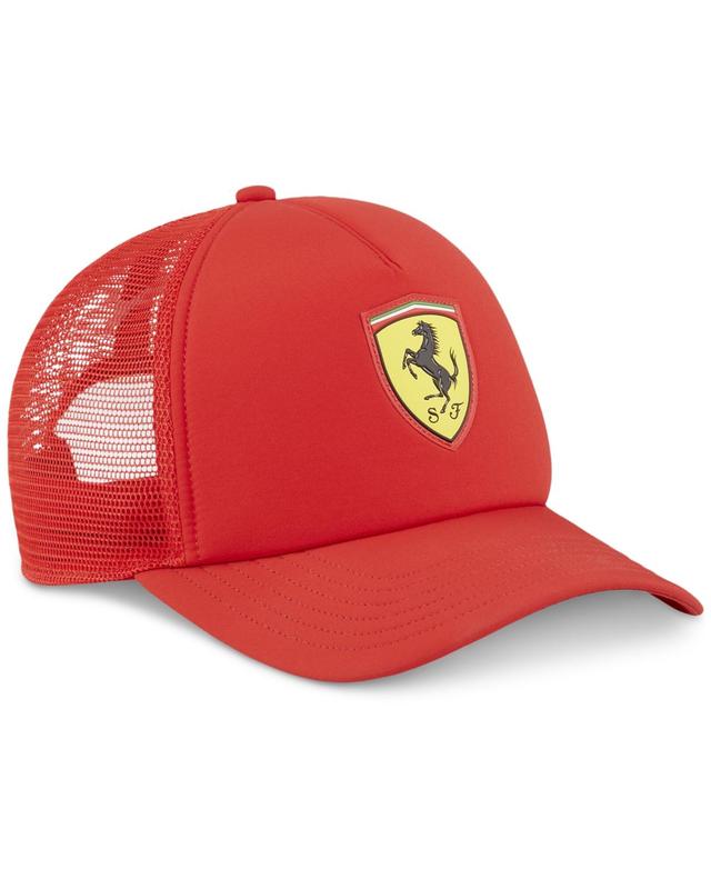 Puma Mens Ferrari Race Logo Shield Snapback Trucker Cap Product Image