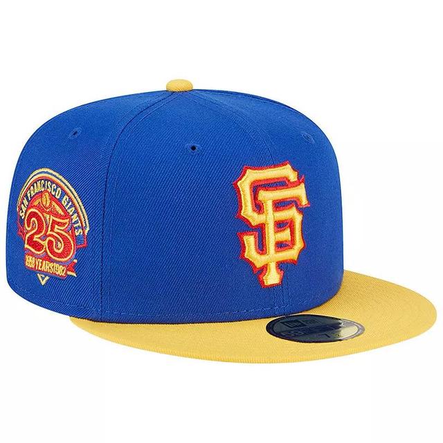 Mens New Era Royal/Yellow San Francisco Giants Empire 59FIFTY Fitted Hat Product Image