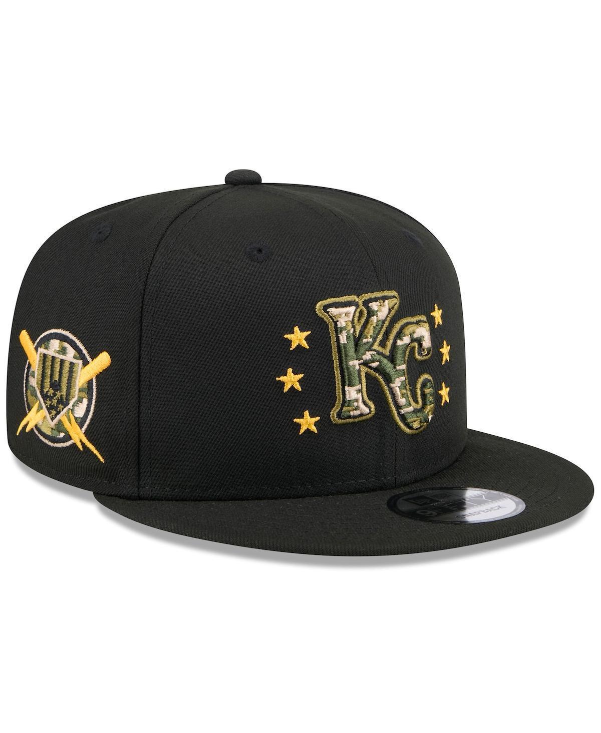 New Era Mens Black Kansas City Royals 2024 Armed Forces Day 9FIFTY Snapback Hat Product Image