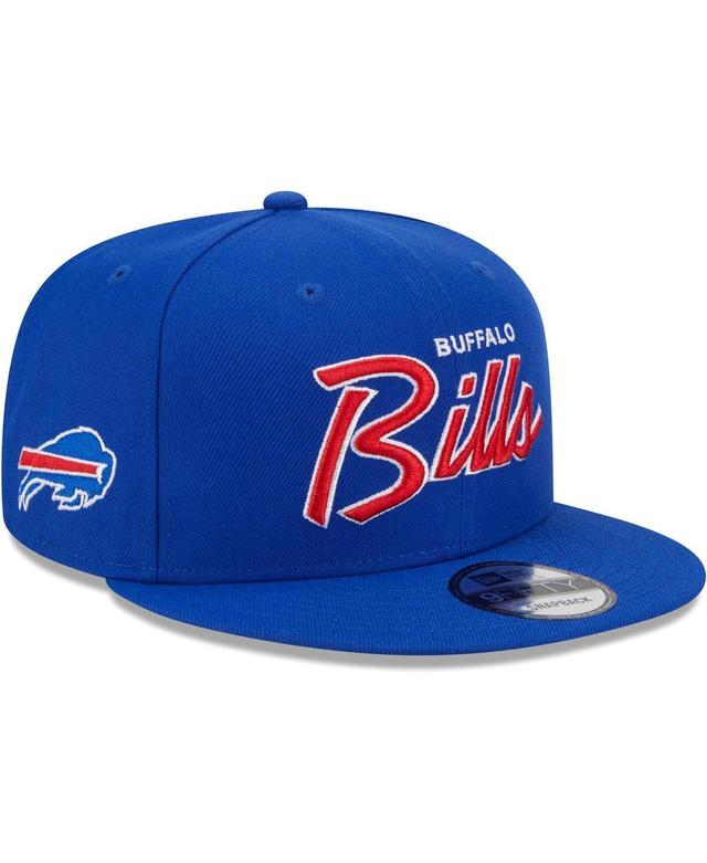 Mens New Era Royal Buffalo Bills Main Script 9FIFTY Snapback Hat Product Image