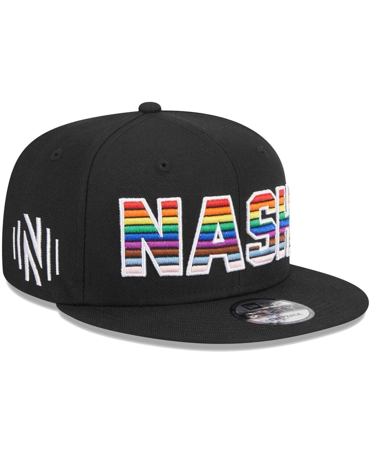 Mens New Era Black Nashville SC Pride 9FIFTY Snapback Hat Product Image