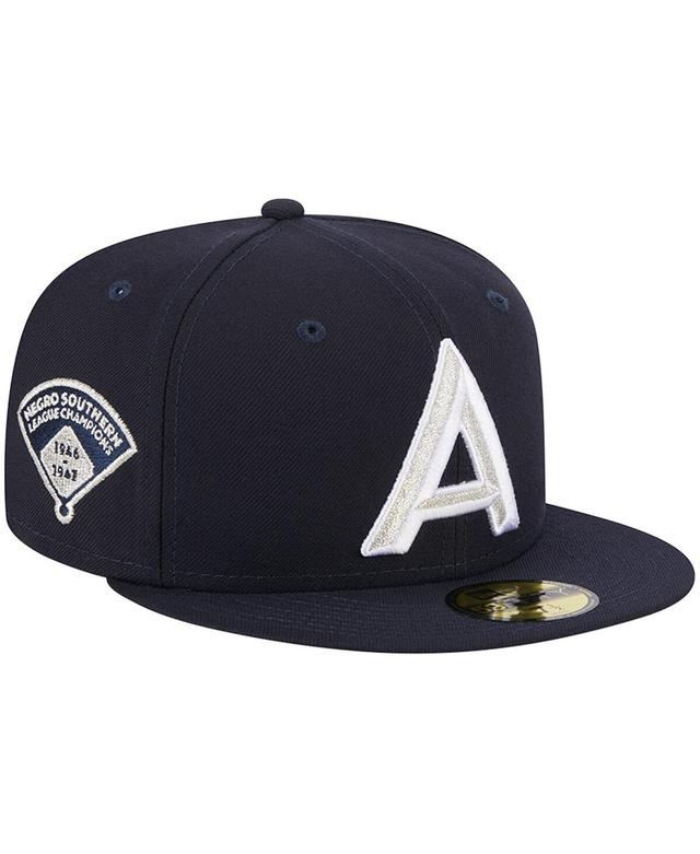 Mens New Era Navy Asheville Tourists Theme Nights Asheville Blues 59FIFTY Fitted Hat Product Image