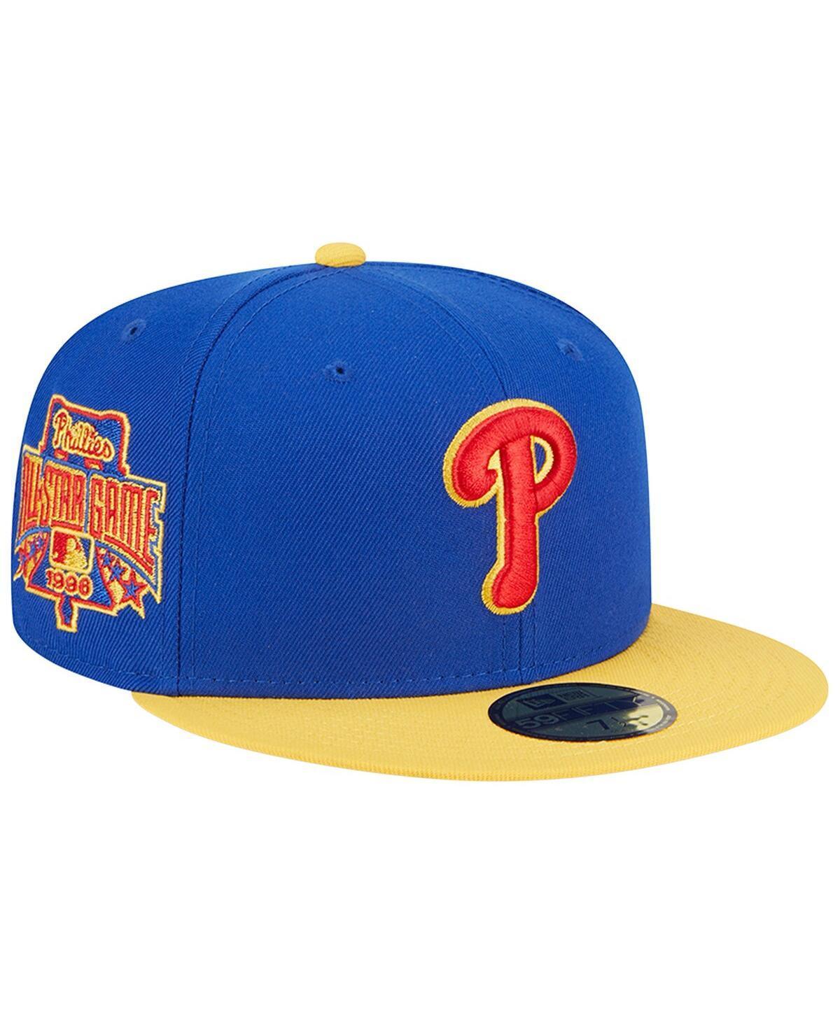 Mens New Era Royal/Yellow Philadelphia Phillies Empire 59FIFTY Fitted Hat Product Image