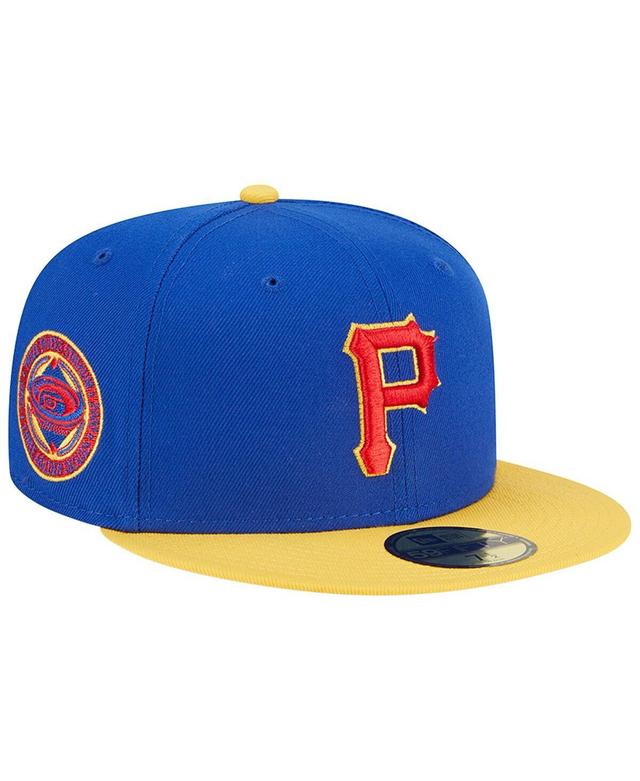 Mens New Era Royal/Yellow Pittsburgh Pirates Empire 59FIFTY Fitted Hat Product Image