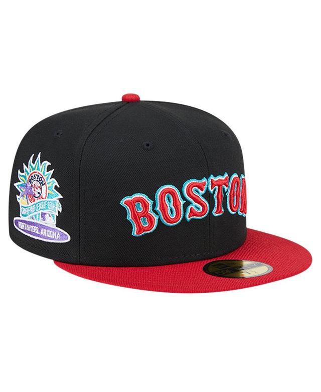 New Era Mens Black Boston Red Sox Retro Spring Training 59FIFTY Fitted Hat Product Image