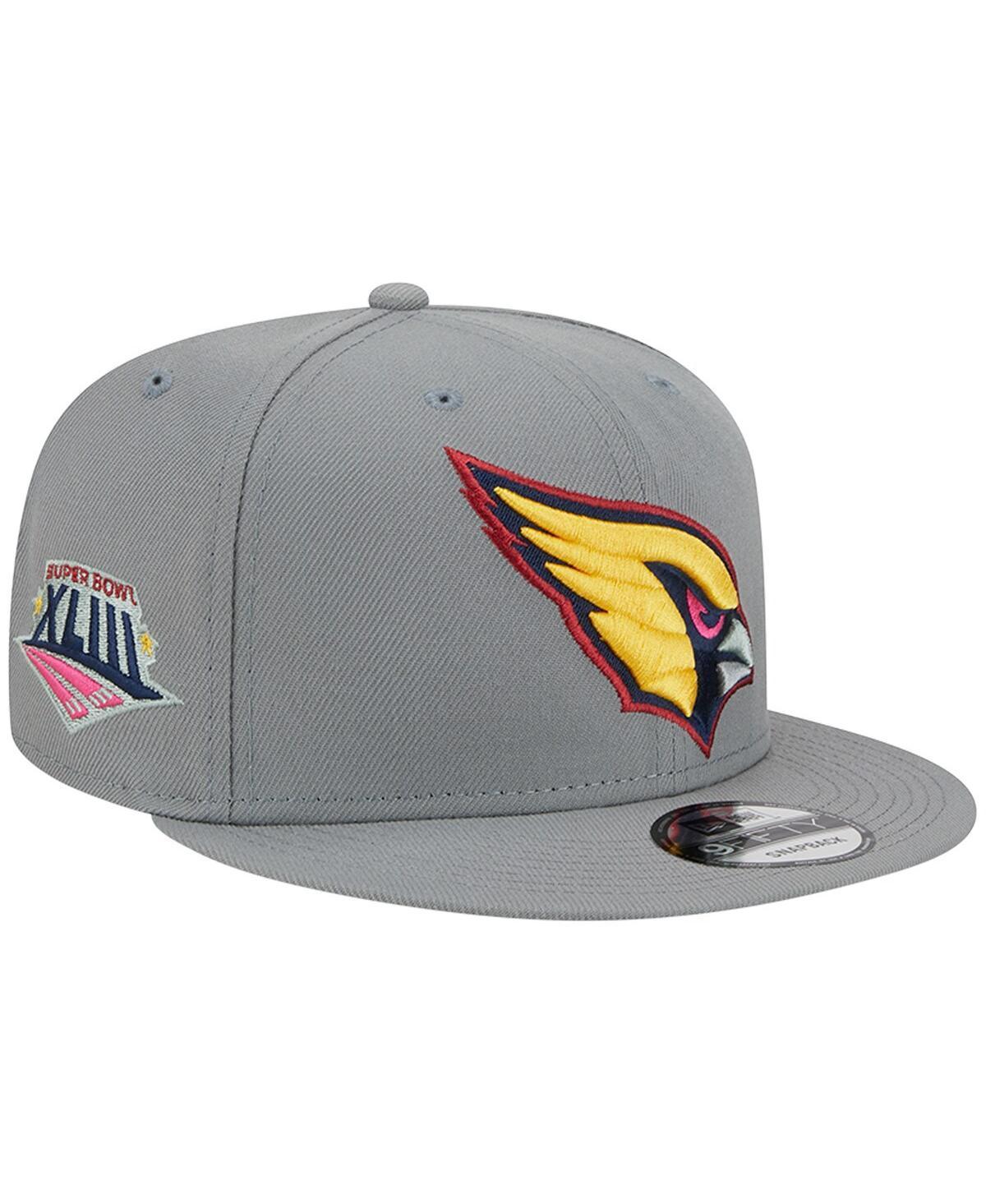 Mens New Era Gray Arizona Cardinals Color Pack Multi 9FIFTY Snapback Hat Product Image