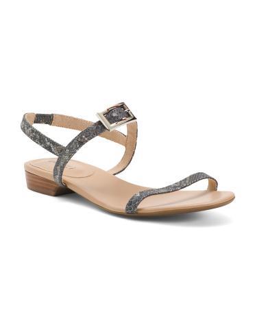 Bowyn Leather Sandals for Women | Leather/Snakeskin/Man-Made Sole Product Image